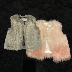 Faux fur vests